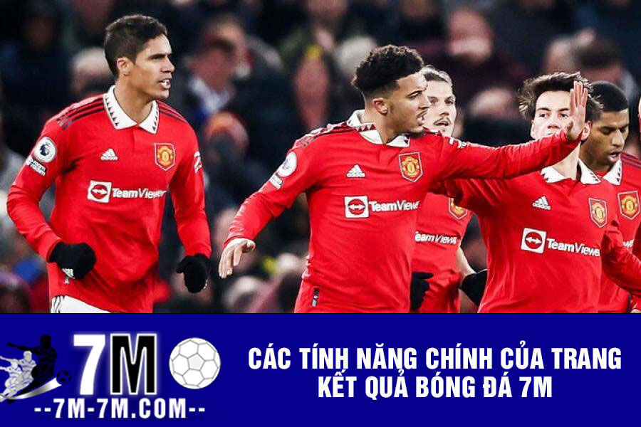 Các tính năng chính của trang kết quả bóng đá 7m